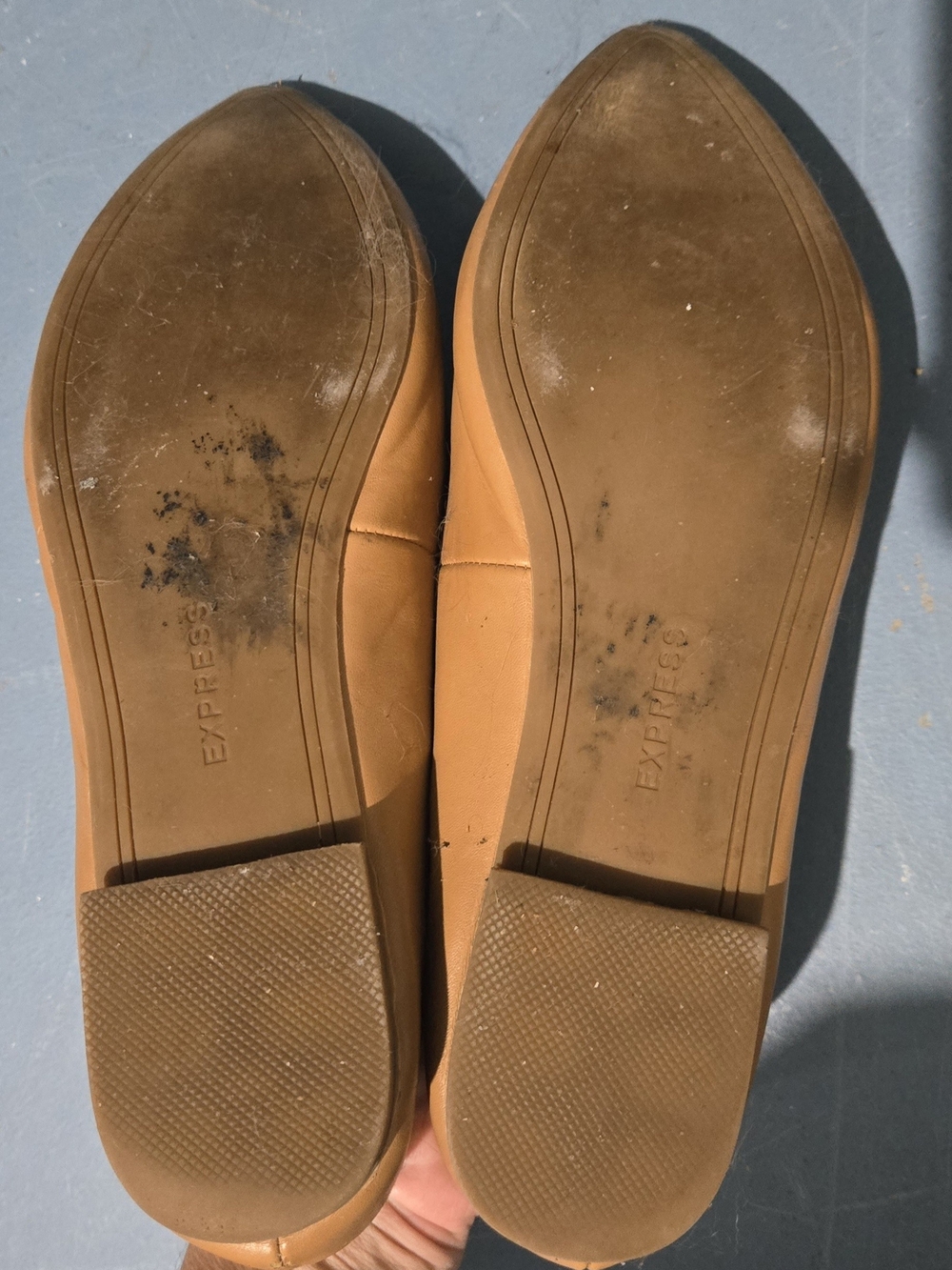 Womems Tan Loafers Express - Picture 2 of 3